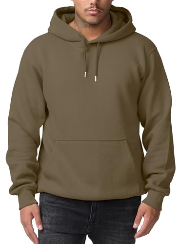 Smith & Solo Sweat à capuche pour homme - Veste à capuche avec fermeture éclair - Pull à manches longues - Coupe ajustée - Entraînement - Sweat à capuche - Pull - Mélange de coton de qualité