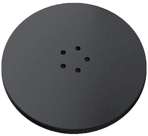 SPARES2GO 110mm Luxury Plug Cover for Shower Trap with 90mm Tray (Matt Black)