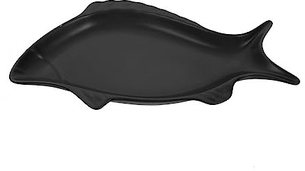 Cabilock Piatto Da Portata in Ceramica A Forma Di Pesce Porta Snack Multiuso Vassoio Porta-torta Facile Da Pulire