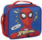 Portameriendas Térmico de Spiderman - Color Azul - 21,5x8,5x19 cm - Fabricado en Poliéster - Mochila Pequeña con Cierre de Cremallera y Asa Regulable - Producto Original Diseñado en España