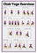 Stuhl-Yoga-Poster, Stuhl, Yoga-Übungen, Poster für Senioren, Leinwandmalerei, Poster für Zimmer, ästhetische Poster und Drucke auf Leinwand, Wandkunst-Poster für Zimmer, 30 x 45 cm