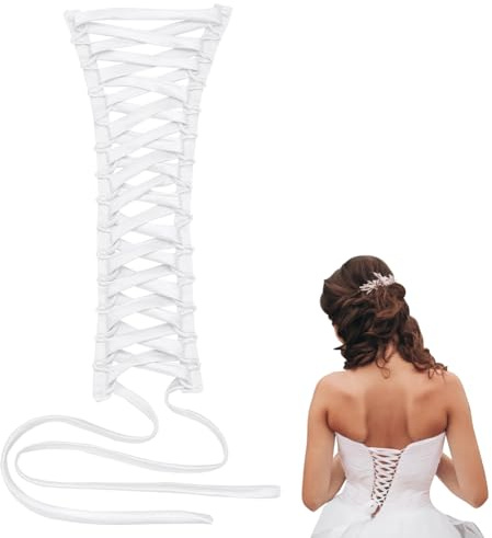 nbeads Kit de Corset pour Robe de Mariée - Fermetur Ajustable en Satin pour Robe de Bal Formelle