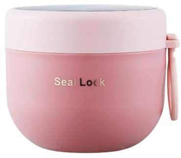 Junterone de sopa, recipiente para sopa para llevar, térmica con tapa, botella de sopa portátil, fiambrera A