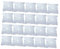 Gogogmee 50piezas Pelo Transparente Para Peluquería Para Cortes y Tintes Envasadas Individualmente