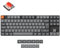 Keychron K1 Max Wireless Custom Mechanical Keyboard, TKL (80%) Layout Low-profile 2.4 GHz/Bluetooth/Wired White Backlight with Low-Profile Gateron Red Switch for Mac Win Linux - UK Layout