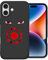 DiyGody Anime Case Compatible for iPhone 16, Cool Red Eyes Funny Unique Pattern for Boys Girls Teen Slim Soft Silicone Shockproof Camera Protection Cover for iPhone 16(6.1 inch)