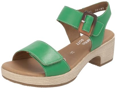 Remonte Damen D0N52 Riemchensandaletten, Grün, 36 EU