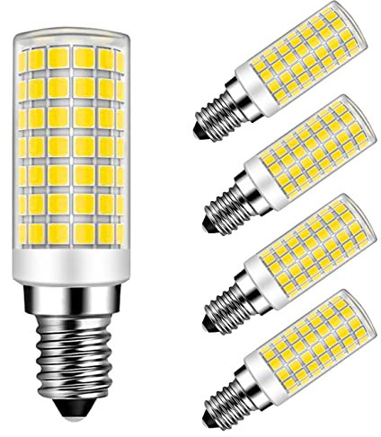 MAYCOLOR E14 9W LED Glühbirnen Ersetzt 75W, 750 Lumen, Kaltweiß 6000K, E14 Maiskolben Led Lampe für Innenbeleuchtung Wandleuchte Kronleuchter Deckenleuchte Nicht Dimmbar 4er Pack