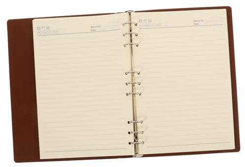 HOODANCOS Diario Quaderno Copertina in Pelle Quaderno Marrone Per Pianificazione Organizzazione E Personalizzazione