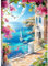 CEOVR Pintura de Diamantes 5D Paisaje Diamond Painting Adultos,30x40 cm Flores y Barcos Diamond Painting Kit Completo,Paisaje Costero Mosaico Diamante Pintura Arte para Decoración Hogar