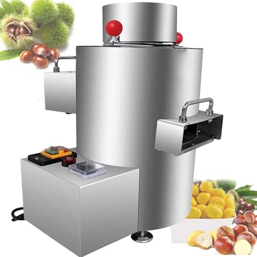 Qiang Máquina Peladora Castañas Crudas Varios Modelos 40 Kg/H Castañas Comerciales Descascaradora Eléctrica Piel Castañas,16 Cuchillas,Temporizador Y Timbre,220V