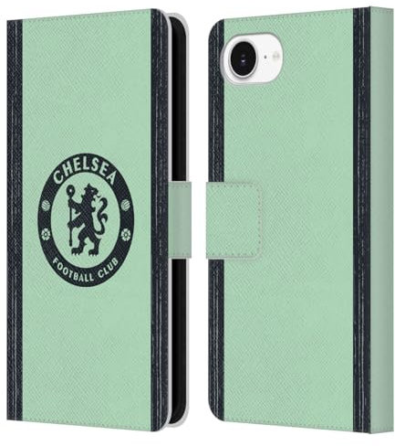 Head Case Designs Offizielle Chelsea Football Club Third 2023/24 Bausatz Leder Brieftaschen Handyhülle Hülle Huelle kompatibel mit Apple iPhone 16e