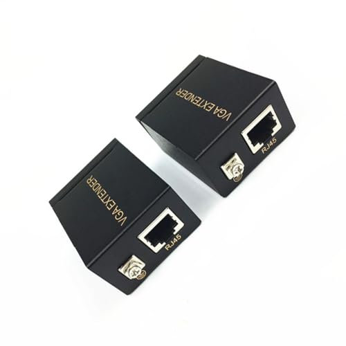 YAOGUI Extensor VGA VGA Cat5e Cat6 100 M para Transmisión Señales Estables En Entorno Educativo Y Grandes Eventos