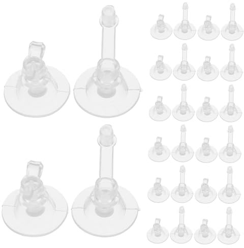 HOMSFOU 100stücke Aufblasbare Düsen Für Schwimmringe Transparentes PVC Adapter Für Spielzeugpumpen Luftpumpen-düse Fußstecker Für Pool-schwimmsofa Und Couchkissen