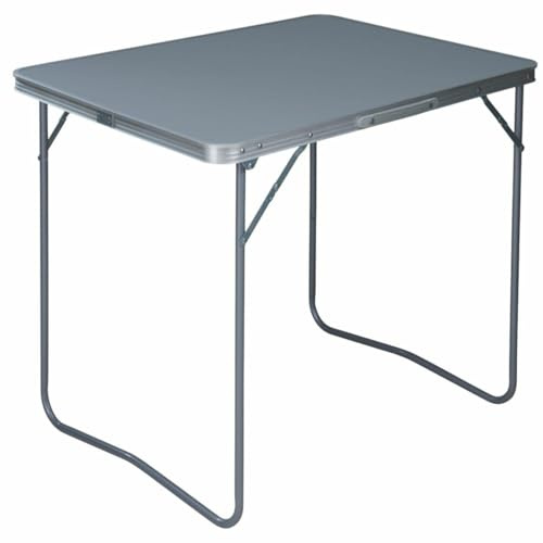 HowHomely Tisch Picknicktisch Gartentisch Reisetisch Klapptisch Campingtisch faltbar Outdoortragbar leicht MDF Tischplatte Metallrahmen