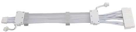 SHUAIGUO PCIe 5.0-Verlängerungskabel RGB High Performance 12+4Pin auf 3x8Pin für RTX 3090Ti RTX 4070 4080 4090 Weiß 1 Einheit