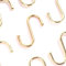 20x Brass Plated S Hooks | 75mm