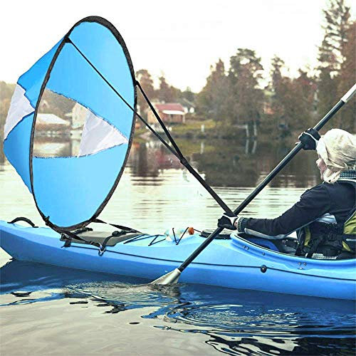 Grand kit de voile portable pour kayak 108 x 108 cm