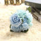 Bouquet da sposa con fiori artificiali in tessuto per matrimonio, decorazione per casa, giardino, festa, decorazione floreale (blu)