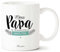 Manahia Mug Cadeau Papa Tasse Personnalisée - Merci papa de toujours être là pour moi - Avec Boite Kraft - 330 mL, Céramique - Imprimé en France - Futur Papa - Noël, Anniversaire - Fête des Pères