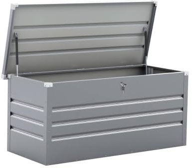 habitat et jardin Gartenbox aus Metall Store 680 l - silberfarben