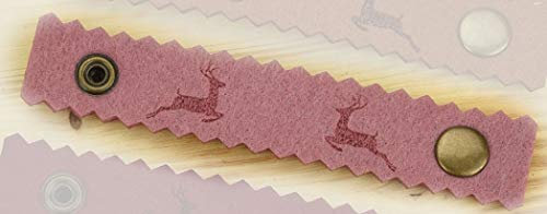 Henkelband 'Hirsch' Oktoberfest Maß Maßkrugband - Farbe wählbar - 1 Stück (Altrosa)