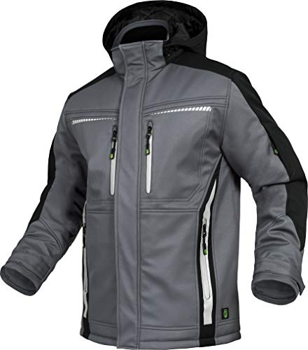Leibwächter Flex-Line Winter Softshelljacke (grau/schwarz, XS)