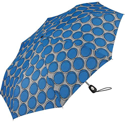 Pierre Cardin Taschenschirm Easymatic Light Dots & Circles Strongblue