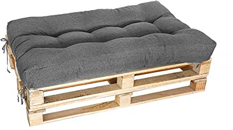 MAKOSAS Palettenkissen | Palettenpolster | Palettenauflagen | Palettenpolster | Palettenmöbel | Palettensofa Sitzkissen Set (Sitzkissen 120x80 cm)