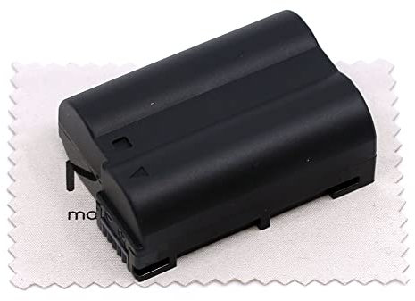 Batterie de Remplacement pour Nikon 1 V1, D500, D600, D750, D780, D800, D810, D850, D7000, D7100, D7200, D7500, Z6, Z6 II, Z7 (Remplace EN-EL15b / EN-EL15c) avec Chiffon de Nettoyage d'écran mungoo