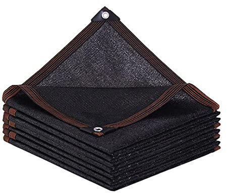TOTOZAKUL Shade Cloth - Garden Mesh Netting Black-6x6 FT,with Grommets Outdoor Sun Cover for Pergola Patio Plants Greenhouse Chicken Coop Shading Rate 70-90% Sunblock Net Patio,Shade Sails Lawn