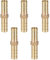 TOP-VIGOR 5pcs 8mm Brass Barb Hose Fitting Straight Connector Coupler, Straight Barb Hose Fitting Joiner for Air Gas Water Fuel