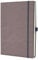 Sigel CO690 Notizbuch A4 dotted, Leder-Look, taupe, Hardcover, 194 nummerierte Seiten, nachhaltiges Papier, Inhaltsverzeichnis Stiftschlaufe Falttasche Gummibandverschluss, Conceptum