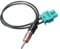 Dual Twin Double Male FAKRA To DIN Male Aerial Adapter Antenna Radio Cable Plug