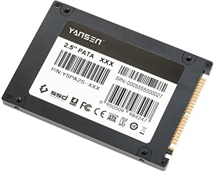 Yansen Disco de estado sólido SSD PATA/IDE de 44 pines de 128 GB de 2,5 pulgadas (MLC Flash)