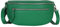 AmbraModa GLX2 - Damen Herren Unisex kleine Hüfttasche Gürteltasche Bauchtasche Umhängetasche aus Echtleder (Grün)