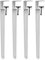 Pieds de Serrage de Table en Forme de F,4 Pieds de Table de Meubles en Métal Réglables,pour Console Bureau de Salle à Manger de Bricolage,Sans Perçage,avec Une Clé Allen (40cm,White)