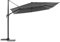 Hespéride - Parasol déporté Melhia Anthracite 3x3m