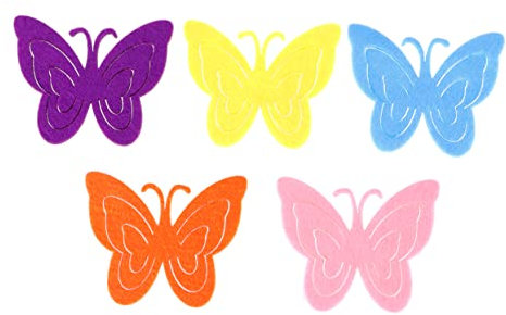 STOBOK 10 Stück Bastelbedarf Zum Selbermachen Blumenapplikation Blumendekor Tischstreuung Formverzierung DIY & Handwerk Wandkunst-dekor Handbuch Bastelmaterial Grundschule