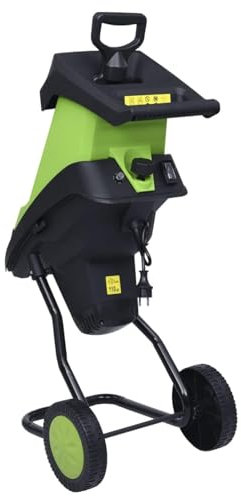 ARKEM Biotrituratore Elettrico Tritafoglie Potenza 2400W Trituratore Foglie Rami e Compostaggio,silenziosa e Robusta,Trituratore da Giardino Elettrico con 2 Lame Extra 2400 W