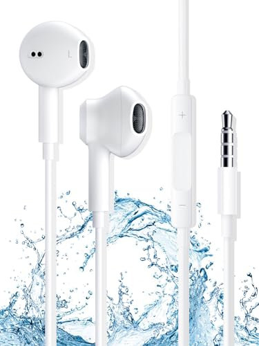 Auriculares USB C, Cascos intrauditivos Tipo C con micrófono,Control de Volumen y Sonido Puro,Compatible con iPhone 16/16 Pro Max/15/15 Plus/15 Pro MAX/Samsung S20/Huawei/Xiaomi/Google/Pixel (Jack)