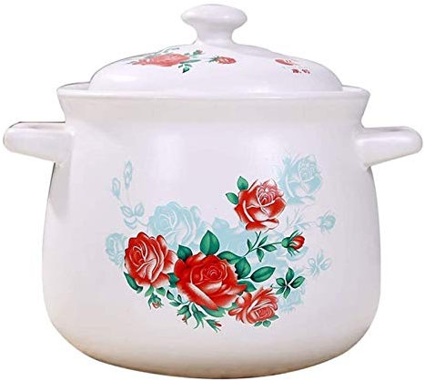 Olla de barro Olla de estofado de cerámica Cazuela Olla Platos para cazuela Cazuela de piedra Cazuela para horno holandés antiadherente Olla sopera Antideformación No tóxico Libre utensilios de cocina