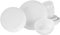 CreaTable, 22556, Serie Allround Weiss, 12-teiliges Geschirrset, Teller Set aus Porzellan, spülmaschinen- und mikrowellengeeignet