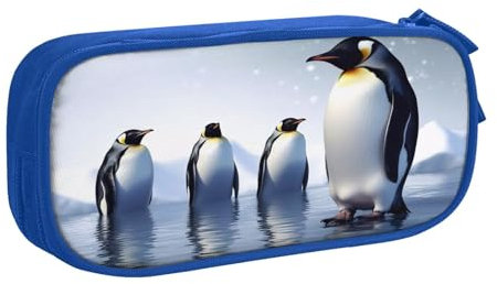 ZHONGSK Große Kapazität Federmäppchen Stifttasche Schreibwaren Tasche Stifteetui mit Fächern Reißverschluss, Niedliche Federtasche | Pinguin | Stifteetui Organizer für Jungen Mädchen und Erwachsene,