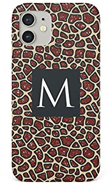 Tirita Personalised Phone Case Compatible with iPhone 13 Mini, Animal Print Wild Animals - Giraffe Pattern