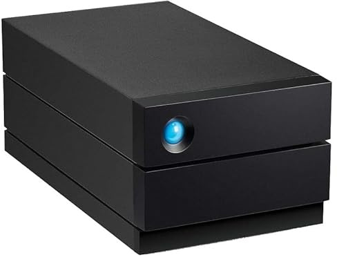 LaCie 2big RAID USB-C 60TB External Hard Drive, Enterprise HDD, 3.5, RAID 0/1, USB-C, for PC & Mac, Data Rescue Service (STHJ60000800)