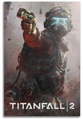 PPOIOJJI Titanfall Spielposter, 3 Poster, Wandkunst, dekoratives Gemälde, Schlafzimmer, Gemälde, Poster, 60 x 90 cm, ungerahmter Stil