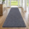 Enyhom 80x200cm Teppich Läufer Waschbarer Läufer Flur rutschfest Waschmaschine Flurteppich Küchenläufer für Eingangsbereich Schlafzimmer Korridor Blau&Grau