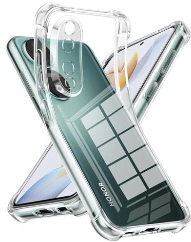 Xiltlly Coque pour Honor 90 5G, Ultra Fine Transparent Étui de Protection en Antichoc Silicone Clair Mince Souple TPU avec Coins Renforcés Bumper Housse pour Honor 90 5G 6.7