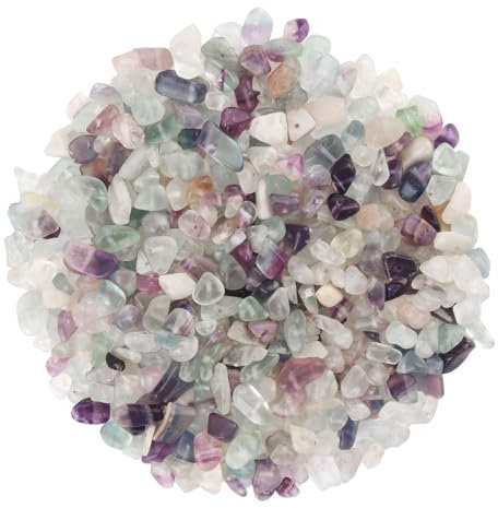 XIAQICA 150g ca.400 Pcs Perlen zum Auffädeln 5-8mm Kristalle Perlen Kristall Steine Perlen Natürlichen Unregelmäßige Perlenarmband Edelsteinperlen Gebohrt DIY Edelsteine für Armbänder Ohrringe Schmuck